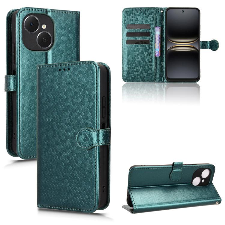 Honeycomb Dot Texture Leather Phone Case, For Tecno Spark 50 5G, For Tecno Pova Curve 2 5G, For Tecno Spark 50 4G, For Tecno Camon 50 Pro 4G, For Tecno Camon 50 4G, For Tenco Spark Go 3, For Tenco Spark Slim 4G / Pova Slim 5G, For Tecno Spark 40C      ...