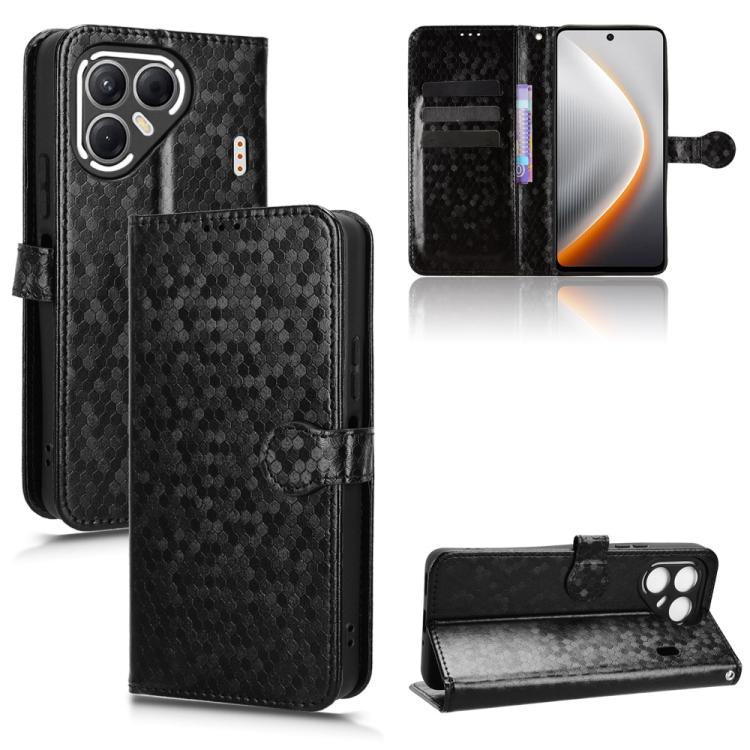 Honeycomb Dot Texture Leather Phone Case, For Tecno Pova 7 Pro 5G, For Tecno Pova 7 5G, For Tecno Pop 10 / Infinix Smart 10 4G, For Tecno Spark 40 Pro+ 4G, For Tecno Spark 40 Pro 4G, For Tecno Spark 40 4G, For Tecno Pova 7 Ultra 5G, For Tecno Pova 7 4G...