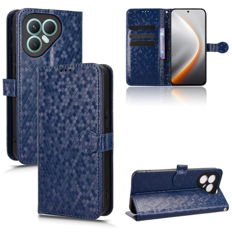 Honeycomb Dot Texture Leather Phone Case, For Tecno Pova 7 Pro 5G, For Tecno Pova 7 5G, For Tecno Pop 10 / Infinix Smart 10 4G, For Tecno Spark 40 Pro+ 4G, For Tecno Spark 40 Pro 4G, For Tecno Spark 40 4G, For Tecno Pova 7 Ultra 5G, For Tecno Pova 7 4G...