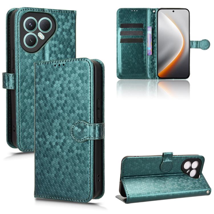 Honeycomb Dot Texture Leather Phone Case, For Tecno Pova 7 Pro 5G, For Tecno Pova 7 5G, For Tecno Pop 10 / Infinix Smart 10 4G, For Tecno Spark 40 Pro+ 4G, For Tecno Spark 40 Pro 4G, For Tecno Spark 40 4G, For Tecno Pova 7 Ultra 5G, For Tecno Pova 7 4G...