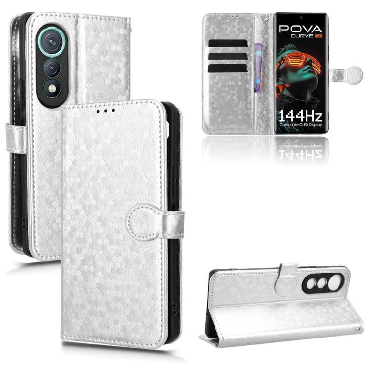Honeycomb Dot Texture Leather Phone Case, For Tecno Pova Curve 5G, For Tecno Camon 40 Pro 4G / 5G, For Tecno Camon 40 Premier, For Tecno Camon 30s / 30s Pro, For Tecno Pova 6 Neo 5G / Spark 30 5G, For Tecno Spark 30 Pro 4G, For Tecno Spark 30 4G       ...