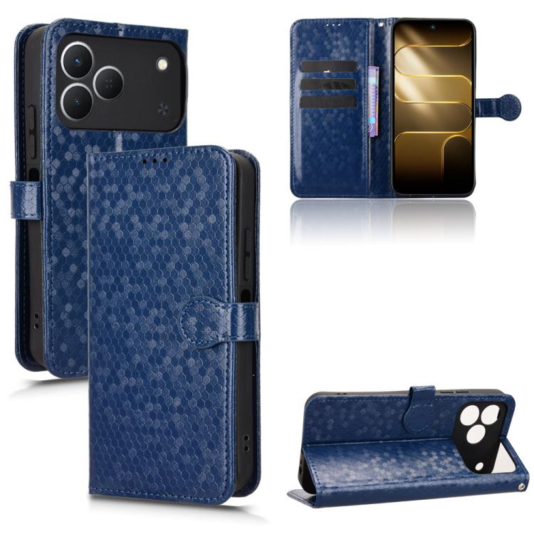 Honeycomb Dot Texture Leather Phone Case, For Tecno Spark 50 5G, For Tecno Pova Curve 2 5G, For Tecno Spark 50 4G, For Tecno Camon 50 Pro 4G, For Tecno Camon 50 4G, For Tenco Spark Go 3, For Tenco Spark Slim 4G / Pova Slim 5G, For Tecno Spark 40C      ...