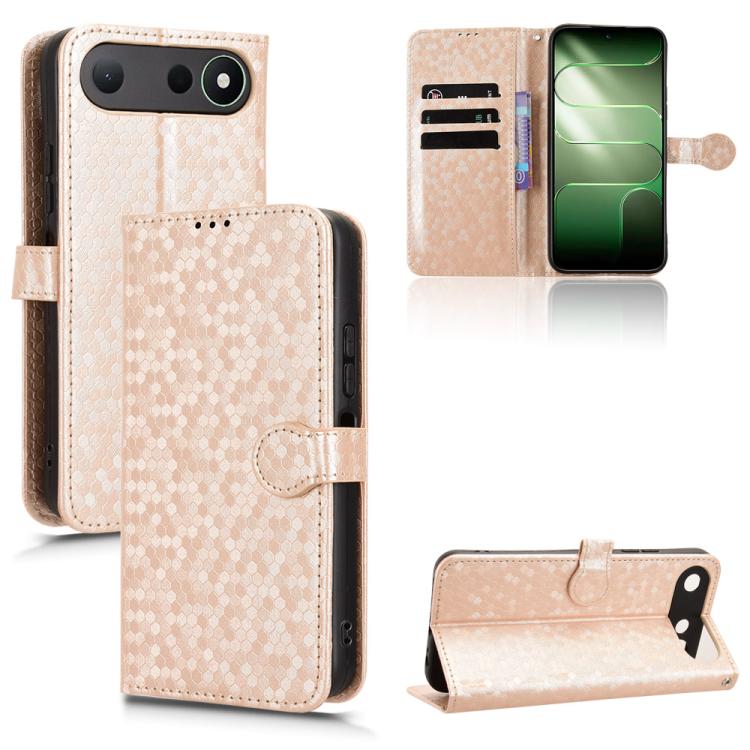 Honeycomb Dot Texture Leather Phone Case, For Tecno Spark 50 5G, For Tecno Pova Curve 2 5G, For Tecno Spark 50 4G, For Tecno Camon 50 Pro 4G, For Tecno Camon 50 4G, For Tenco Spark Go 3, For Tenco Spark Slim 4G / Pova Slim 5G, For Tecno Spark 40C      ...