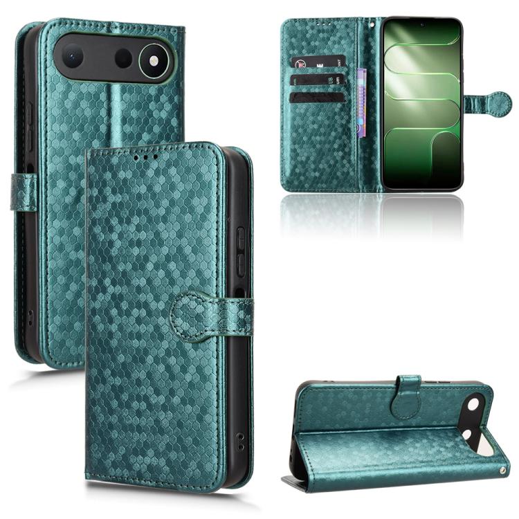 Honeycomb Dot Texture Leather Phone Case, For Tecno Spark 50 5G, For Tecno Pova Curve 2 5G, For Tecno Spark 50 4G, For Tecno Camon 50 Pro 4G, For Tecno Camon 50 4G, For Tenco Spark Go 3, For Tenco Spark Slim 4G / Pova Slim 5G, For Tecno Spark 40C      ...