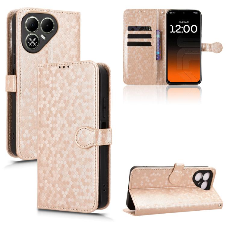 Honeycomb Dot Texture Leather Phone Case, For Tecno Pova 8 5G, For Tecno Spark 50 5G, For Tecno Pova Curve 2 5G, For Tecno Spark 50 4G, For Tecno Camon 50 Pro 4G, For Tecno Camon 50 4G, For Tenco Spark Go 3, For Tenco Spark Slim 4G / Pova Slim 5G      ...