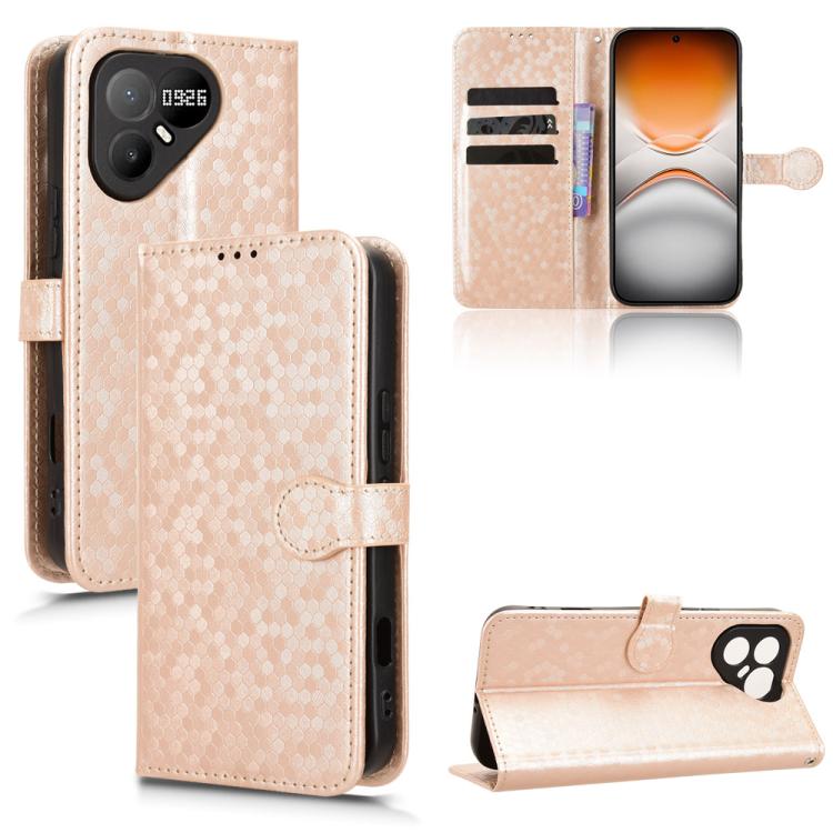 Honeycomb Dot Texture Leather Phone Case, For Tecno Spark 50 Pro 4G, For Tecno Pova 8 Pro 5G, For Tecno Pova 8 5G, For Tecno Spark 50 5G, For Tecno Pova Curve 2 5G, For Tecno Spark 50 4G, For Tecno Camon 50 Pro 4G, For Tecno Camon 50 4G                ...