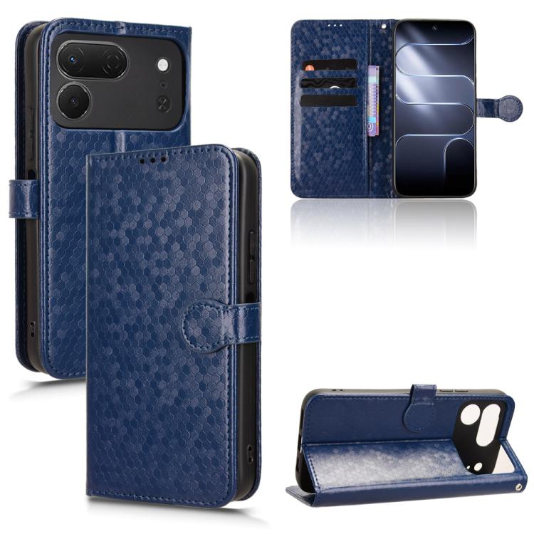 Honeycomb Dot Texture Leather Phone Case, For Tecno Spark 50 Pro 4G, For Tecno Pova 8 Pro 5G, For Tecno Pova 8 5G, For Tecno Spark 50 5G, For Tecno Pova Curve 2 5G, For Tecno Spark 50 4G, For Tecno Camon 50 Pro 4G, For Tecno Camon 50 4G                ...