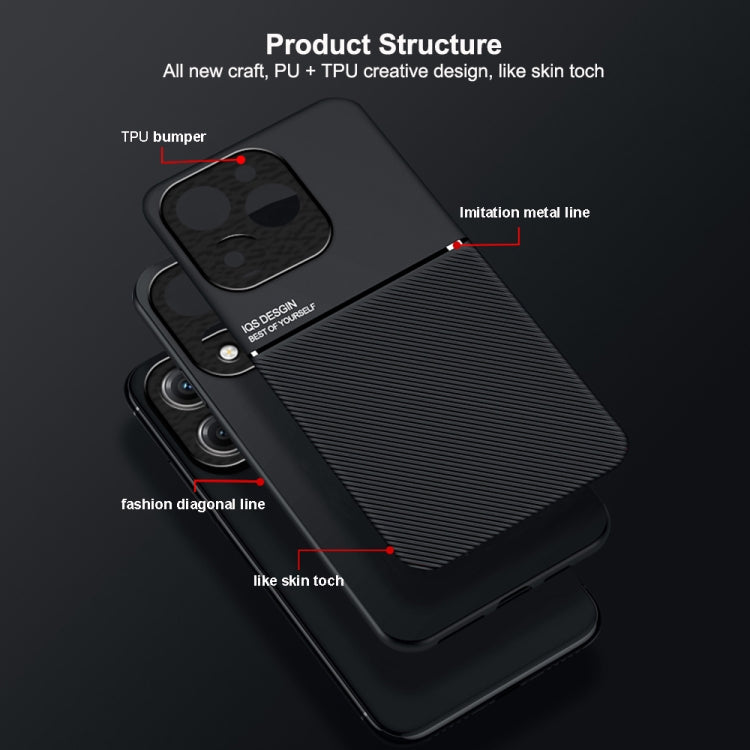 Classic Tilt Strip Grain Magnetic PC Hybrid TPU Phone Case, For Realme C63 4G, For Realme 12, For Realme 12+, For Realme 12 Pro / 12 Pro+, For Realme C67 4G, For Realme 11 4G Global, For Realme 11 Pro / 11 Pro+