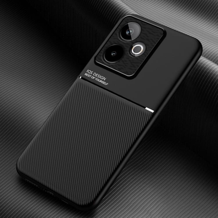 Classic Tilt Strip Grain Magnetic PC Hybrid TPU Phone Case, For Realme C85 4G / 5G / 15x 5G India, For Realme 16 Pro+ 5G, For Realme 16 Pro 5G, For Realme GT 8 Pro Global, For Realme C85 Pro 4G, For Realme C71 4G, For Realme GT 7 Global, For Realme 14 ...