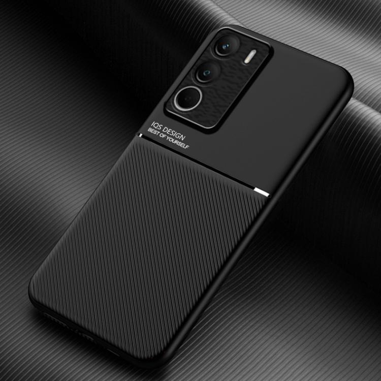 Classic Tilt Strip Grain Magnetic PC Hybrid TPU Phone Case, For Realme C85 4G / 5G / 15x 5G India, For Realme 16 Pro+ 5G, For Realme 16 Pro 5G, For Realme GT 8 Pro Global, For Realme C85 Pro 4G, For Realme C71 4G, For Realme GT 7 Global, For Realme 14 ...