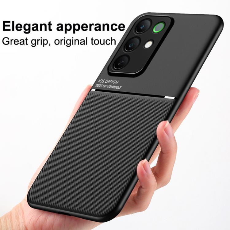 Classic Tilt Strip Grain Magnetic PC Hybrid TPU Phone Case, For Realme C85 4G / 5G / 15x 5G India, For Realme 16 Pro+ 5G, For Realme 16 Pro 5G, For Realme GT 8 Pro Global, For Realme C85 Pro 4G, For Realme C71 4G, For Realme GT 7 Global, For Realme 14 ...