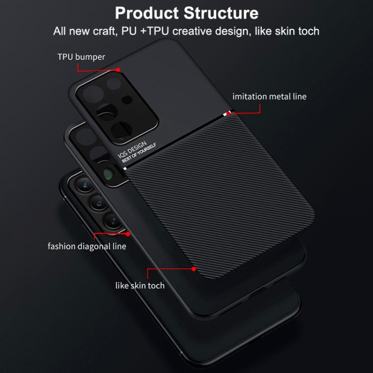 Classic Tilt Strip Grain Magnetic PC Hybrid TPU Phone Case, For Realme C85 4G / 5G / 15x 5G India, For Realme 16 Pro+ 5G, For Realme 16 Pro 5G, For Realme GT 8 Pro Global, For Realme C85 Pro 4G, For Realme C71 4G, For Realme GT 7 Global, For Realme 14 ...
