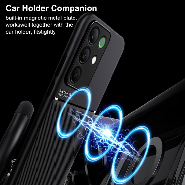 Classic Tilt Strip Grain Magnetic PC Hybrid TPU Phone Case, For Realme C85 4G / 5G / 15x 5G India, For Realme 16 Pro+ 5G, For Realme 16 Pro 5G, For Realme GT 8 Pro Global, For Realme C85 Pro 4G, For Realme C71 4G, For Realme GT 7 Global, For Realme 14 ...