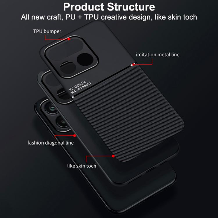 Classic Tilt Strip Grain Magnetic PC Hybrid TPU Phone Case, For Realme 16T 5G, For Realme C100 4G, For Realme C85 4G / 5G / 15x 5G India, For Realme 16 Pro+ 5G, For Realme 16 Pro 5G, For Realme GT 8 Pro Global, For Realme C85 Pro 4G, For Realme C71 4G ...