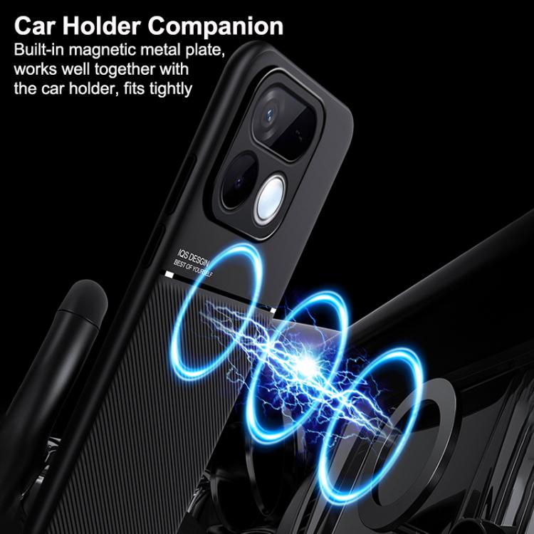Classic Tilt Strip Grain Magnetic PC Hybrid TPU Phone Case, For Realme 16T 5G, For Realme C100 4G, For Realme C85 4G / 5G / 15x 5G India, For Realme 16 Pro+ 5G, For Realme 16 Pro 5G, For Realme GT 8 Pro Global, For Realme C85 Pro 4G, For Realme C71 4G ...