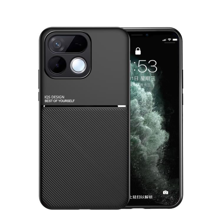 Classic Tilt Strip Grain Magnetic PC Hybrid TPU Phone Case, For Realme 16T 5G, For Realme C100 4G, For Realme C85 4G / 5G / 15x 5G India, For Realme 16 Pro+ 5G, For Realme 16 Pro 5G, For Realme GT 8 Pro Global, For Realme C85 Pro 4G, For Realme C71 4G ...