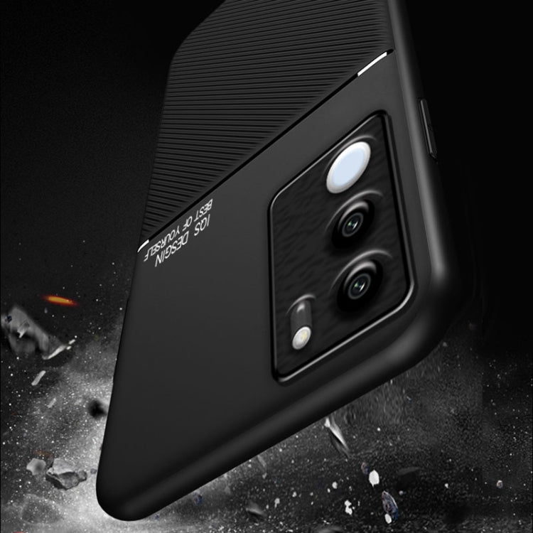 Classic Tilt Strip Grain Magnetic PC Hybrid TPU Phone Case, For vivo S17e, For vivo iQOO Neo8, For vivo Y78, For vivo Y78+, For vivo Y35 4G