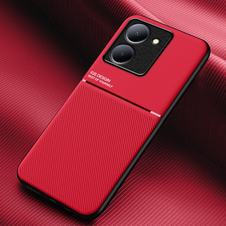 Classic Tilt Strip Grain Magnetic PC Hybrid TPU Phone Case, For vivo S17e, For vivo iQOO Neo8, For vivo Y78, For vivo Y78+, For vivo Y35 4G