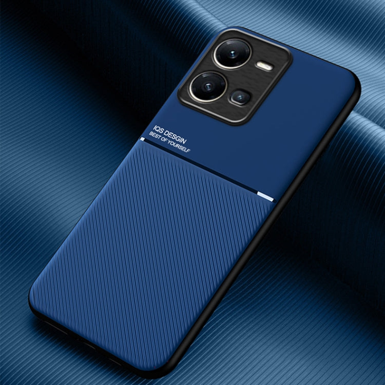 Classic Tilt Strip Grain Magnetic PC Hybrid TPU Phone Case, For vivo S17e, For vivo iQOO Neo8, For vivo Y78, For vivo Y78+, For vivo Y35 4G