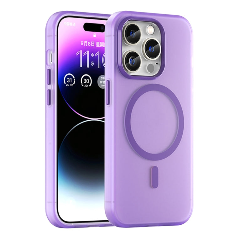 MagSafe Frosted Translucent TPU + PC Full Coverage Phone Case, For iPhone 15, For iPhone 14 Plus, For iPhone 14, For iPhone 14 Pro, For iPhone 14 Pro Max
