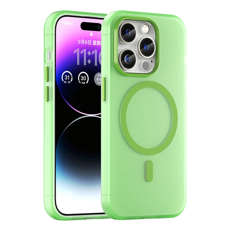MagSafe Frosted Translucent TPU + PC Full Coverage Phone Case, For iPhone 15, For iPhone 14 Plus, For iPhone 14, For iPhone 14 Pro, For iPhone 14 Pro Max