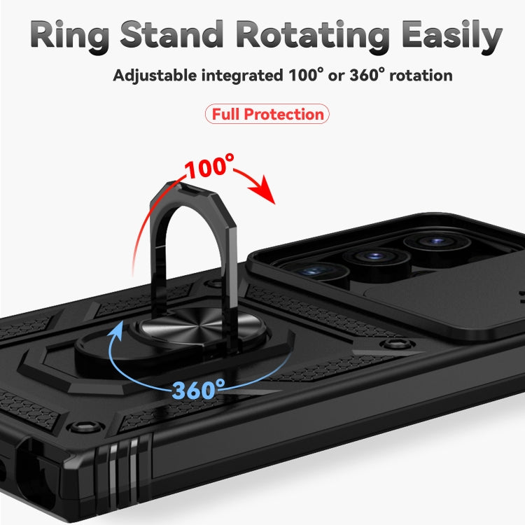 Sliding Camshield Holder Phone Case, For Samsung Galaxy S24 Ultra 5G, For Samsung Galaxy S24+ 5G, For Samsung Galaxy S24 5G