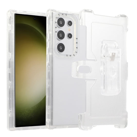 Frosted PC+TPU Phone Case with Back Clip, For Samsung Galaxy S24 Ultra 5G, For Samsung Galaxy S24+ 5G, For Samsung Galaxy S24 5G