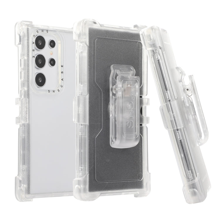 Frosted PC+TPU Phone Case with Back Clip, For Samsung Galaxy S24 Ultra 5G, For Samsung Galaxy S24+ 5G, For Samsung Galaxy S24 5G