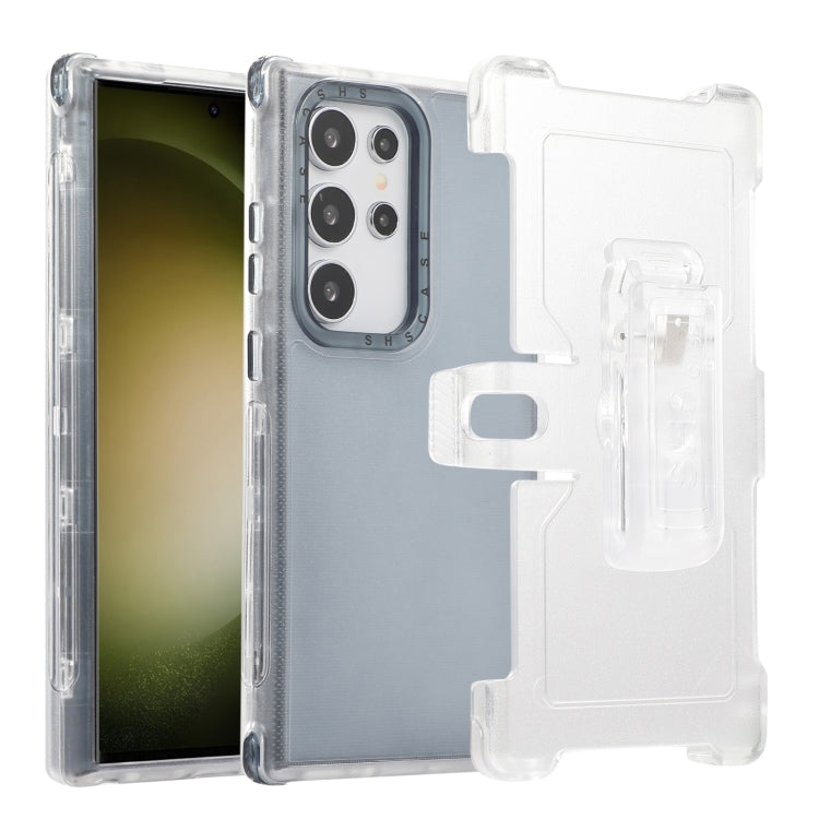 Frosted PC+TPU Phone Case with Back Clip, For Samsung Galaxy S24 Ultra 5G, For Samsung Galaxy S24+ 5G, For Samsung Galaxy S24 5G