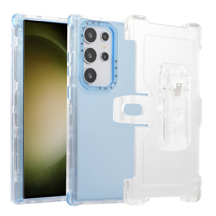Frosted PC+TPU Phone Case with Back Clip, For Samsung Galaxy S24 Ultra 5G, For Samsung Galaxy S24+ 5G, For Samsung Galaxy S24 5G