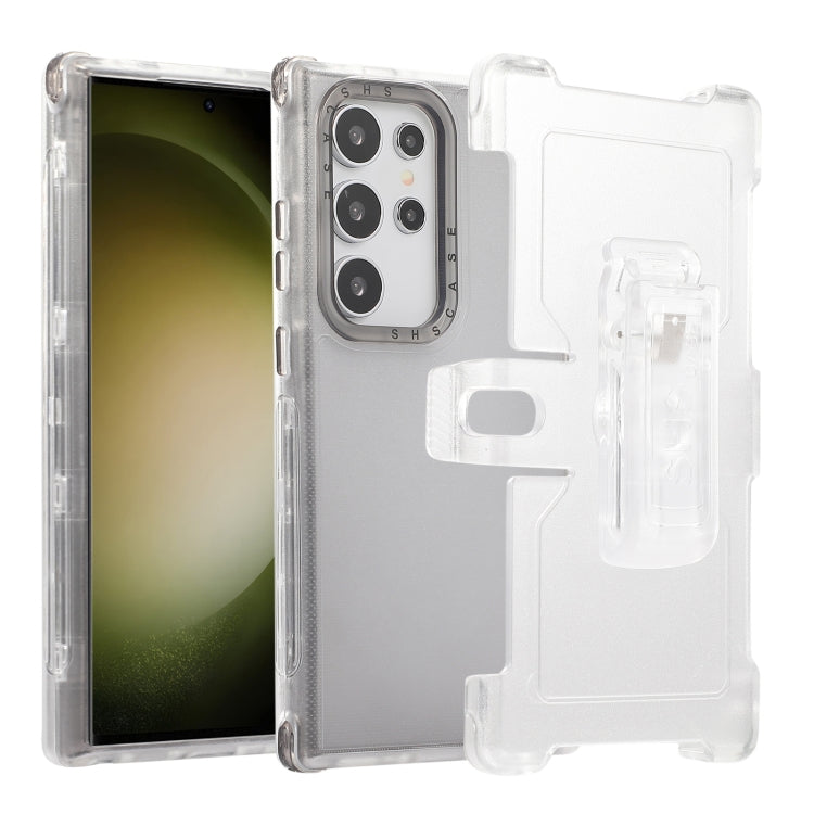 Frosted PC+TPU Phone Case with Back Clip, For Samsung Galaxy S24 Ultra 5G, For Samsung Galaxy S24+ 5G, For Samsung Galaxy S24 5G