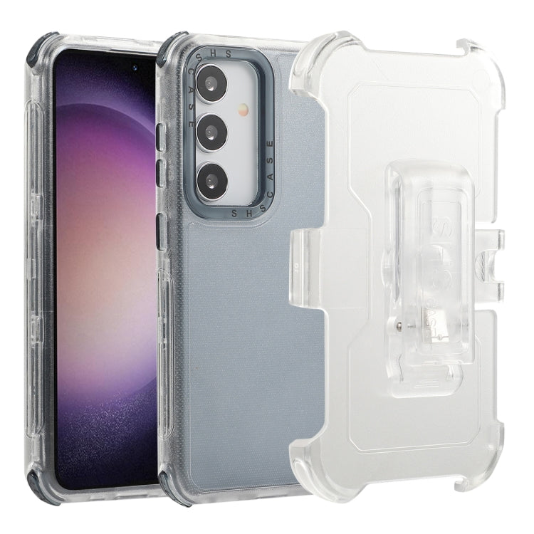 Frosted PC+TPU Phone Case with Back Clip, For Samsung Galaxy S24 Ultra 5G, For Samsung Galaxy S24+ 5G, For Samsung Galaxy S24 5G
