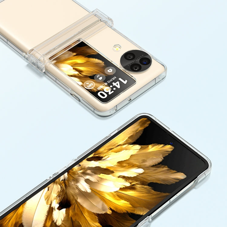 TPU+PC Transparent Phone Case, For OPPO Find N3 Flip
