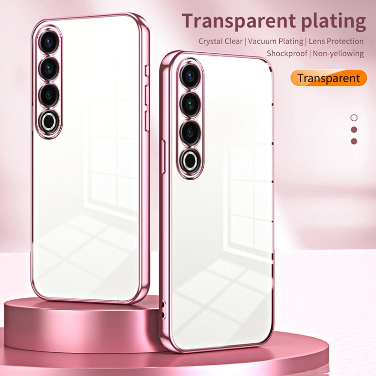Transparent Plating Fine Hole Phone Case, For Meizu 20 Pro, For Meizu 18 Pro / 18s Pro, For Meizu 18 / 18s