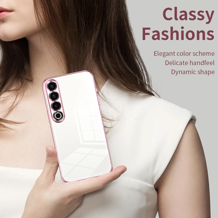 Transparent Plating Fine Hole Phone Case, For Meizu 20 Pro, For Meizu 18 Pro / 18s Pro, For Meizu 18 / 18s