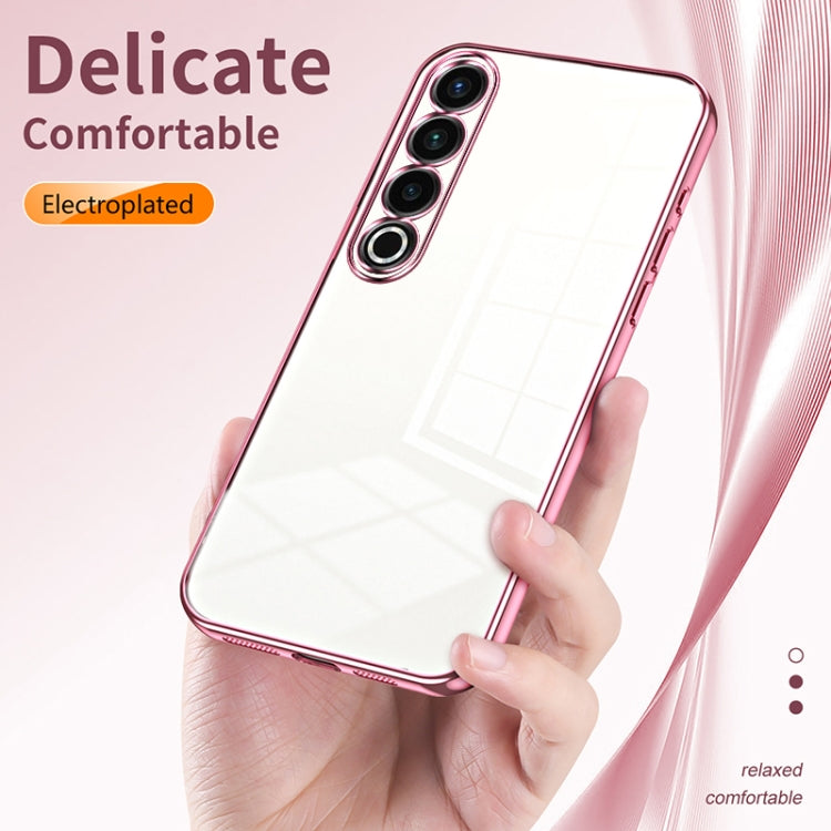 Transparent Plating Fine Hole Phone Case, For Meizu 20 Pro, For Meizu 18 Pro / 18s Pro, For Meizu 18 / 18s