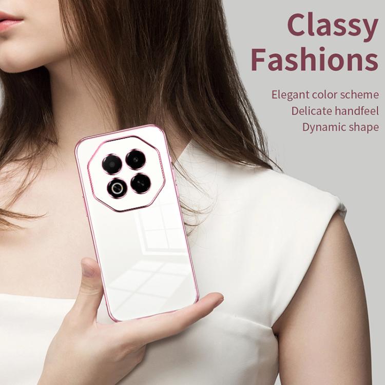 Transparent Plating Fine Hole Phone Case, For Meizu Note 16, For Meizu Note 16 Pro, For Meizu 21 Note, For Meizu 21 Pro, For Meizu 21, For Meizu 20