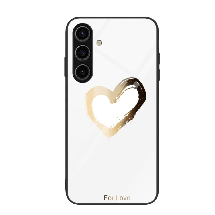 Colorful Painted Glass Phone Case, For Samsung Galaxy S24+ 5G, For Samsung Galaxy S24 5G, For Samsung Galaxy A15 4G