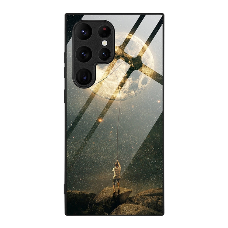 Colorful Painted Glass Phone Case, For Samsung Galaxy A55 5G, For Samsung Galaxy A35 5G, For Samsung Galaxy S24 Ultra 5G