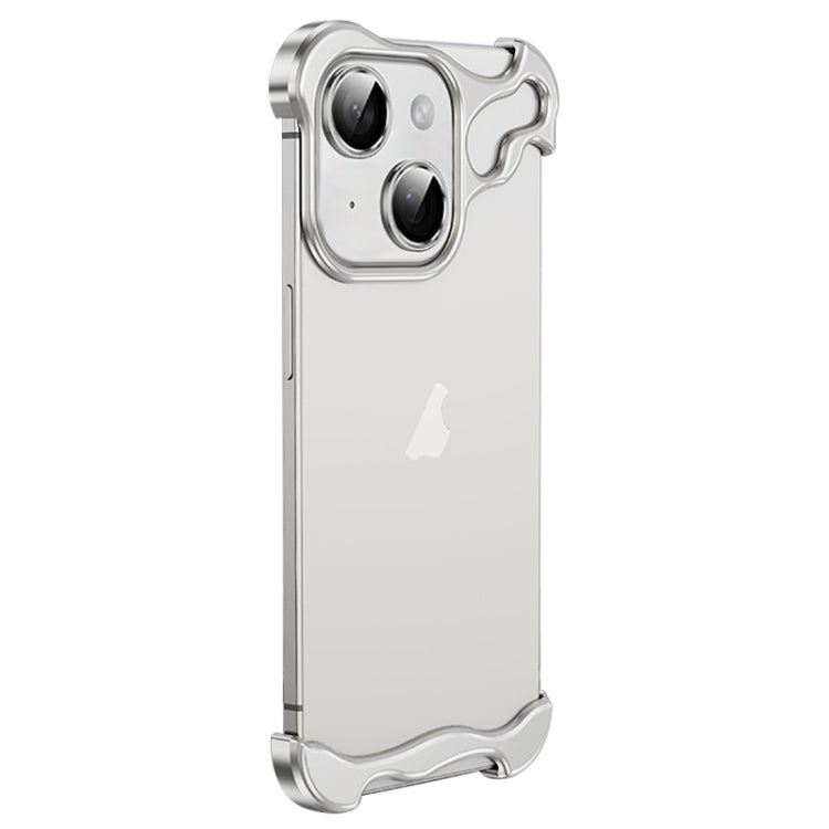 Frameless Metal Corner Pad Phone Case with Lens Film, For iPhone 13 Pro, For iPhone 13