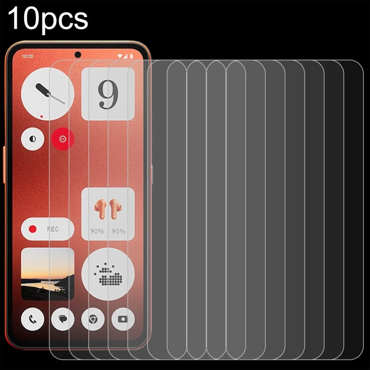 10pcs 0.26mm 9H 2.5D Tempered Glass Film, For Nothing Phone 4a Pro, For Nothing Phone 4a, For Nothing Phone 3, For Nothing CMF Phone 2 Pro, For Nothing Phone 3a, For Nothing Phone 3a Pro, For Nothing Phone 2a Plus, For Nothing CMF Phone 1              ...