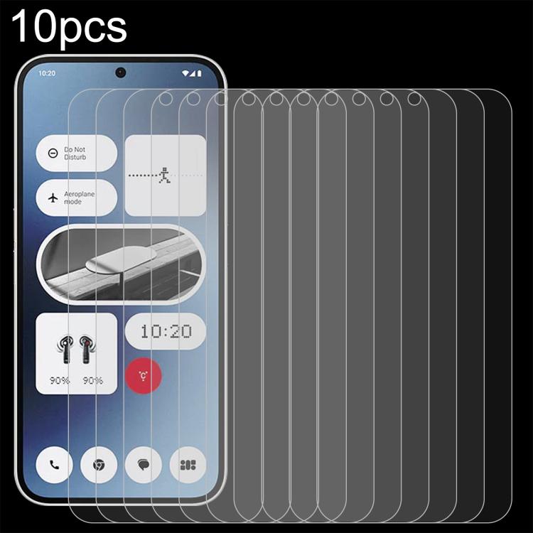10pcs 0.26mm 9H 2.5D Tempered Glass Film, For Nothing Phone 4a Pro, For Nothing Phone 4a, For Nothing Phone 3, For Nothing CMF Phone 2 Pro, For Nothing Phone 3a, For Nothing Phone 3a Pro, For Nothing Phone 2a Plus, For Nothing CMF Phone 1              ...