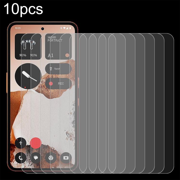 10pcs 0.26mm 9H 2.5D Tempered Glass Film, For Nothing Phone 4a Pro, For Nothing Phone 4a, For Nothing Phone 3, For Nothing CMF Phone 2 Pro, For Nothing Phone 3a, For Nothing Phone 3a Pro, For Nothing Phone 2a Plus, For Nothing CMF Phone 1              ...