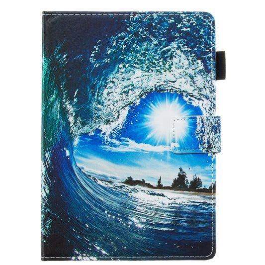 Flat Texture Flat Leather Case with Card Slot & Wallet & Holder & Sleep / Wake-up Function, For Amazon Kindle Fire HD 8 (2020)
