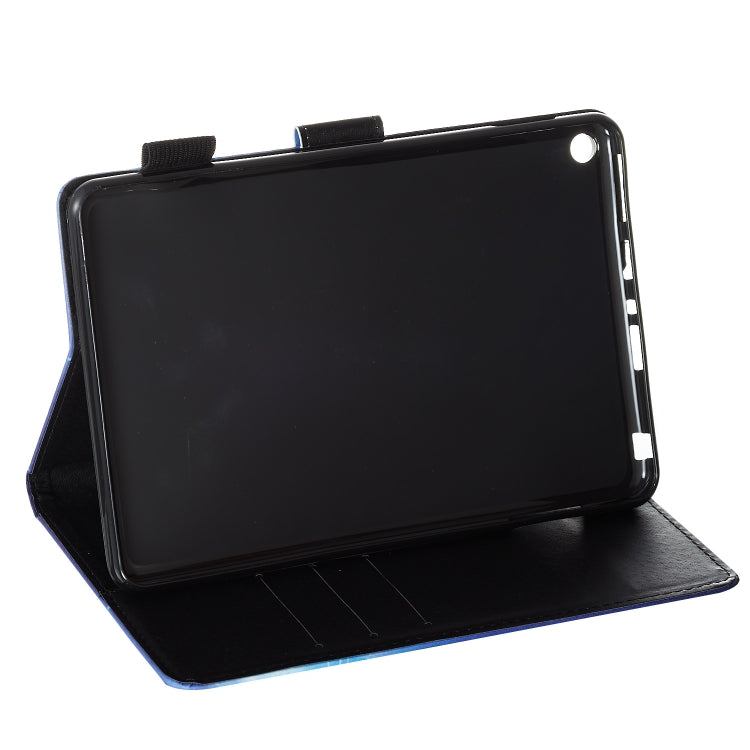 Flat Texture Flat Leather Case with Card Slot & Wallet & Holder & Sleep / Wake-up Function, For Amazon Kindle Fire HD 8 (2020)