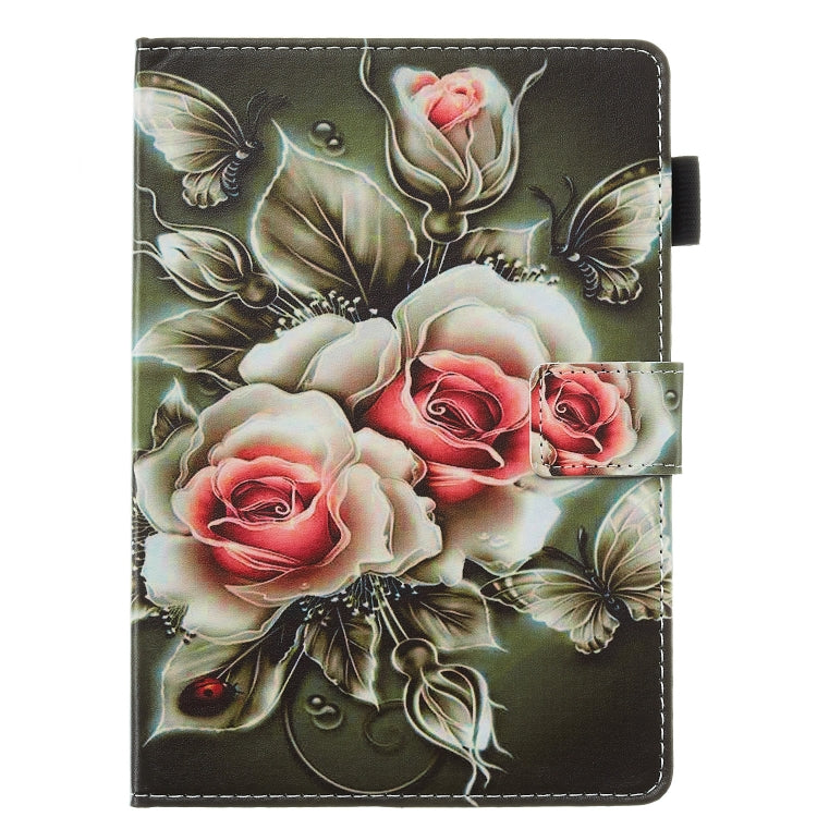Flat Texture Flat Leather Case with Card Slot & Wallet & Holder & Sleep / Wake-up Function, For Amazon Kindle Fire HD 8 (2020)