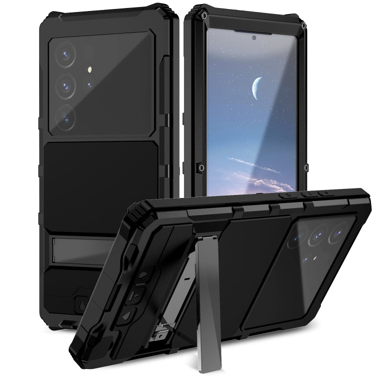 R-JUST Life Waterproof Dustproof Shockproof Holder Phone Case, For Samsung Galaxy S26 Ultra 5G, For Samsung Galaxy S25 Edge 5G, For Samsung Galaxy S25 Ultra 5G, For Samsung Galaxy S24 Ultra 5G