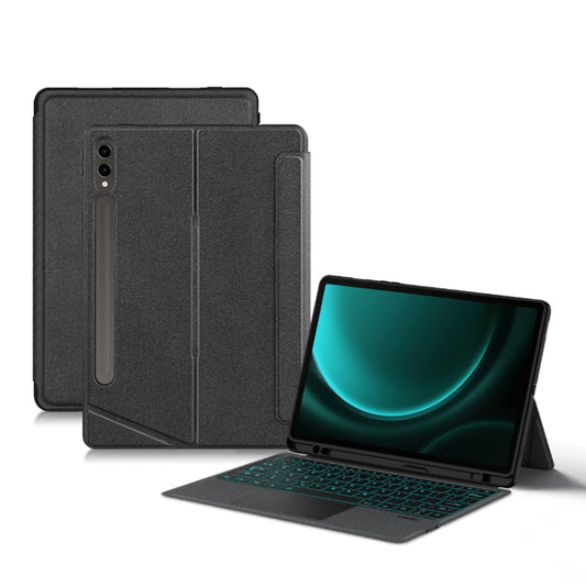 YJ-S9+ Split Bluetooth Keyboard Leather Tablet Case, For Samsung Galaxy Tab S9+ / S9 FE+