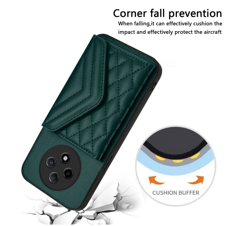 Rhombic Texture Card Bag RFID Phone Case with Long Lanyard, For OPPO A3 Pro 5G, For OPPO Reno11 F Thai Version, For OPPO F25 Pro 5G India, For OPPO Reno11 Global, For OPPO Reno11 Pro Global, For OPPO A38 4G / A18 4G, For OPPO A58 4G, For OPPO Reno10 5G