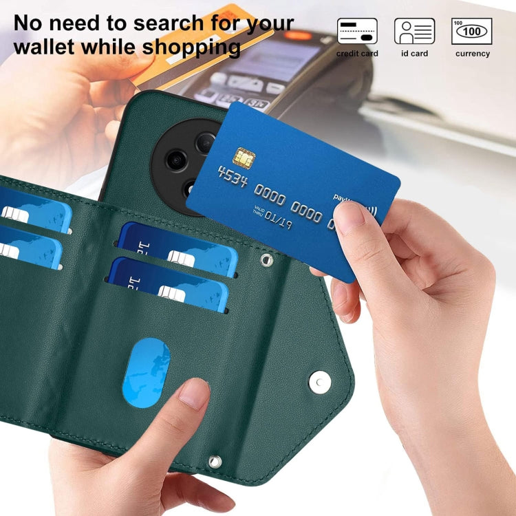 Rhombic Texture Card Bag RFID Phone Case with Long Lanyard, For OPPO A3 Pro 5G, For OPPO Reno11 F Thai Version, For OPPO F25 Pro 5G India, For OPPO Reno11 Global, For OPPO Reno11 Pro Global, For OPPO A38 4G / A18 4G, For OPPO A58 4G, For OPPO Reno10 5G